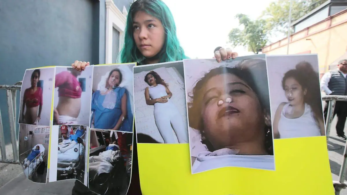 Piden justicia padres de Alondra, joven muerta en Hospital General del Norte